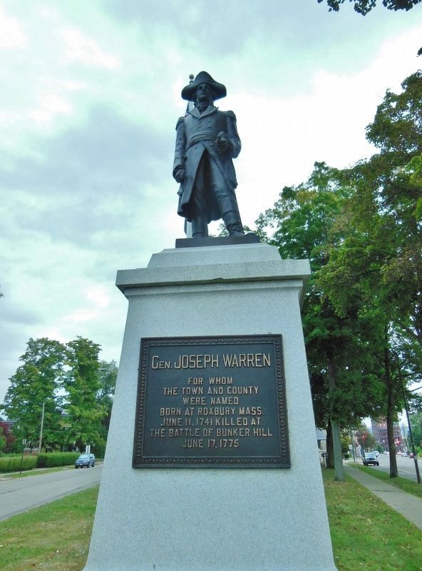 General Joseph Warren Monument<br>(<i>east/front side</i>) image. Click for full size.