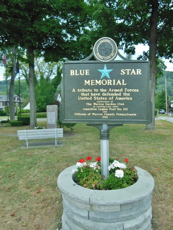 General Joseph Warren Park - Blue Star Memorial (<i>located near marker</i>) image. Click for full size.