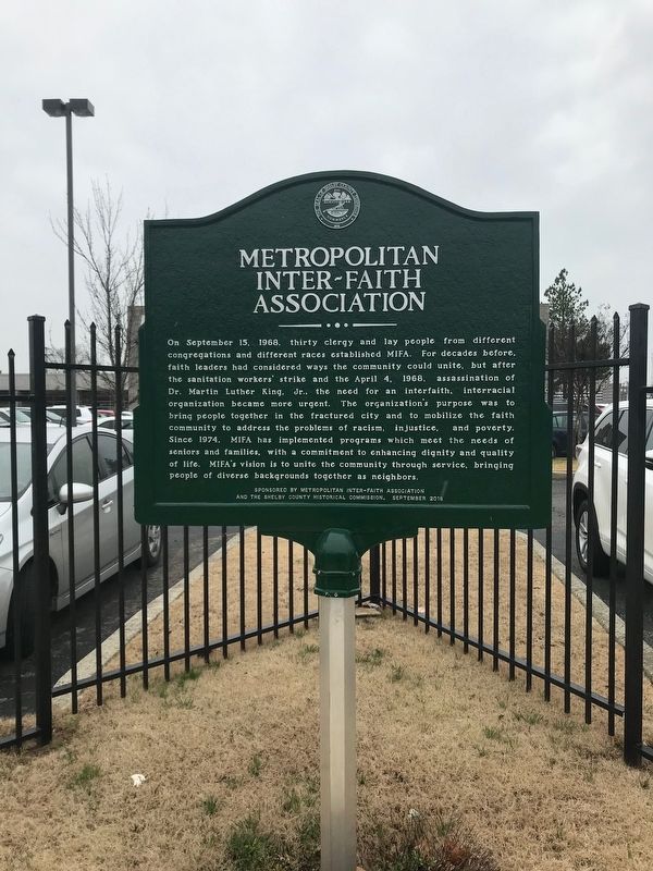 Metropolitan Inter~Faith Association Marker. Click for full size. Metropolitan Inter~Faith Association Marker image. Click for full size.