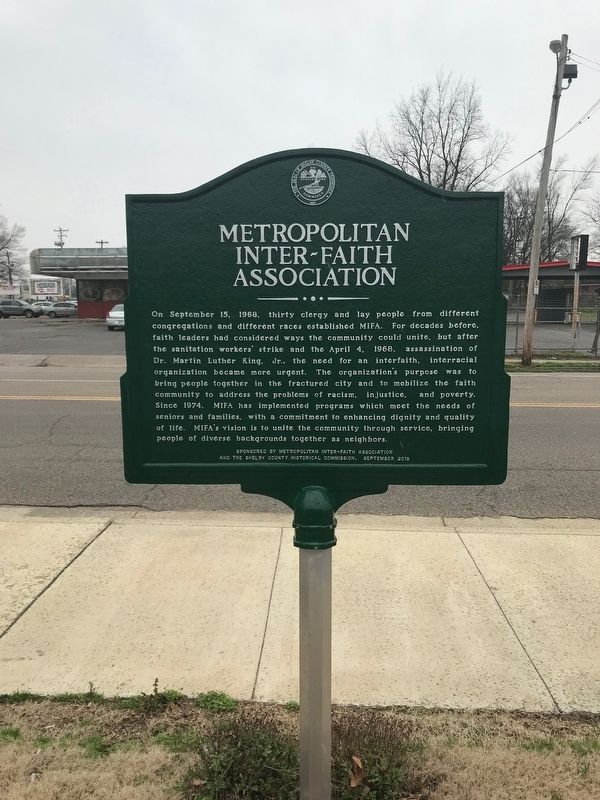 Metropolitan Inter~Faith Association Marker. Click for full size. Metropolitan Inter~Faith Association Marker image. Click for full size.