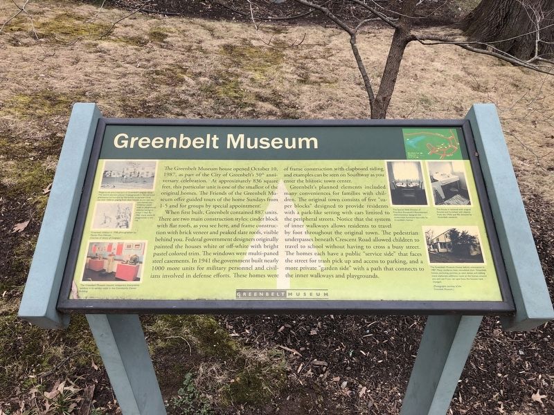Greenbelt Museum Marker image. Click for full size.