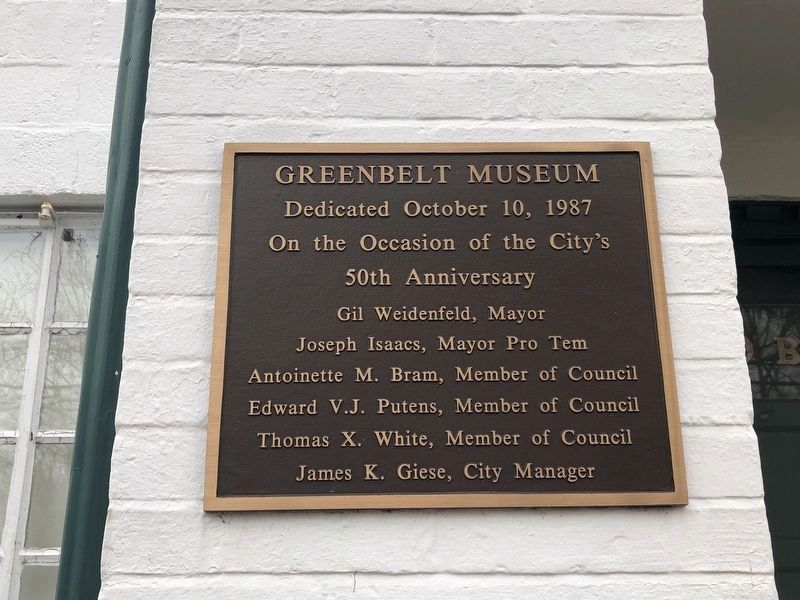 Dedication plaque on the Museum Building. Click for full size. Dedication plaque on the Museum Building image. Click for full size.