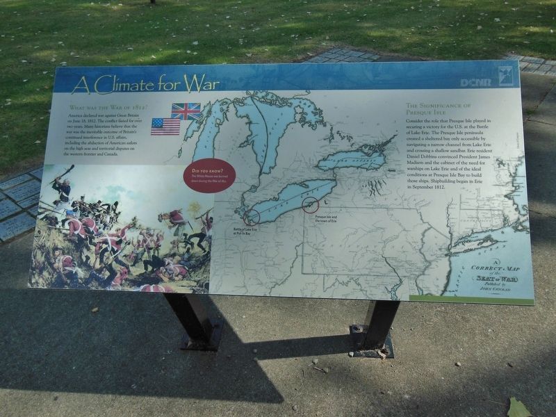 A Climate For War Marker (<i>wide view</i>) image. Click for full size.