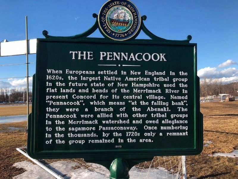 The Pennacook Marker image. Click for full size.