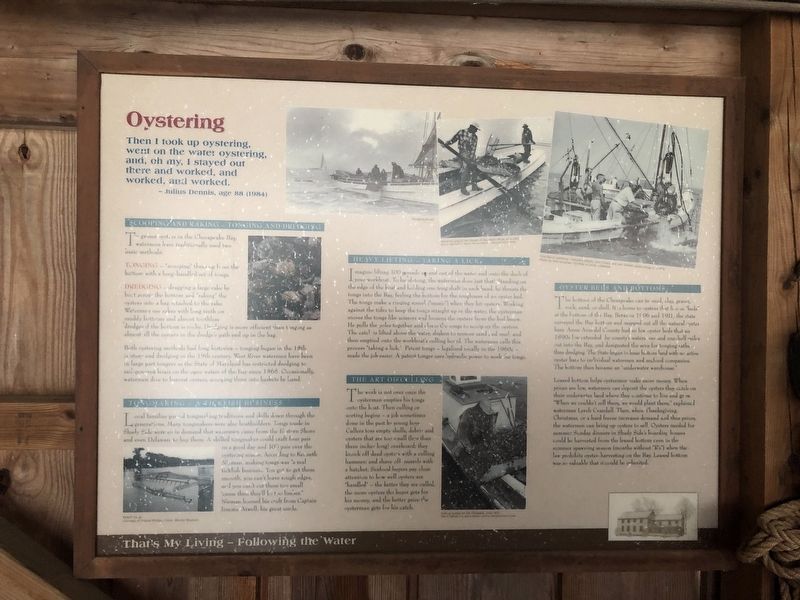 Oystering Marker image. Click for full size.