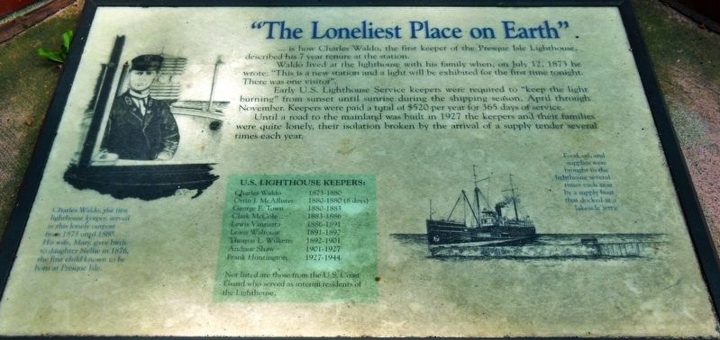 The Loneliest Place on Earth Marker image. Click for full size.