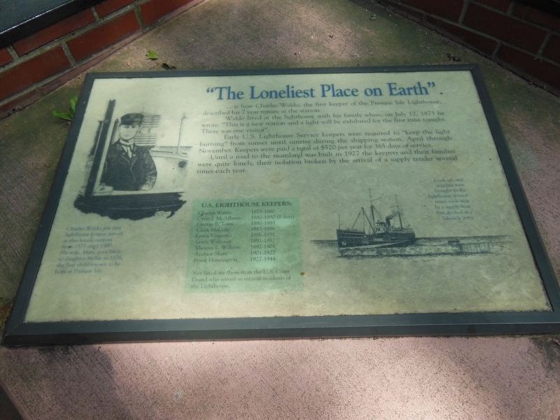 The Loneliest Place on Earth Marker (<i>wide view</i>) image, Touch for more information