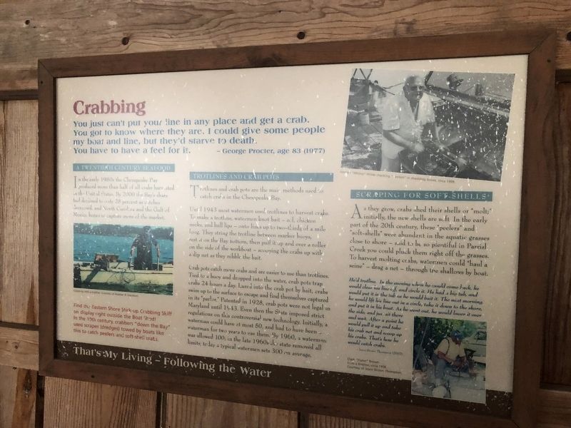 Crabbing Marker. Click for full size. Crabbing Marker image. Click for full size.