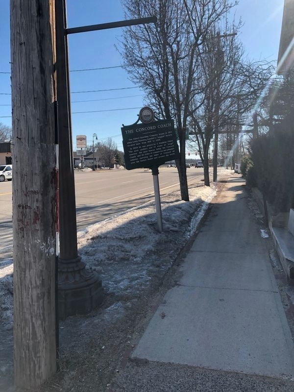 The Concord Coach Marker looking southerly. Click for full size. The Concord Coach Marker looking southerly image. Click for full size.