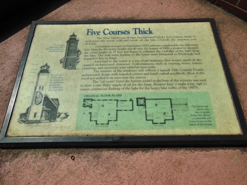 Five Courses Thick Marker (<i>wide view</i>) image. Click for full size.