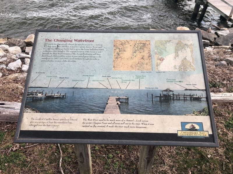 The Changing Waterfront Marker image. Click for full size.