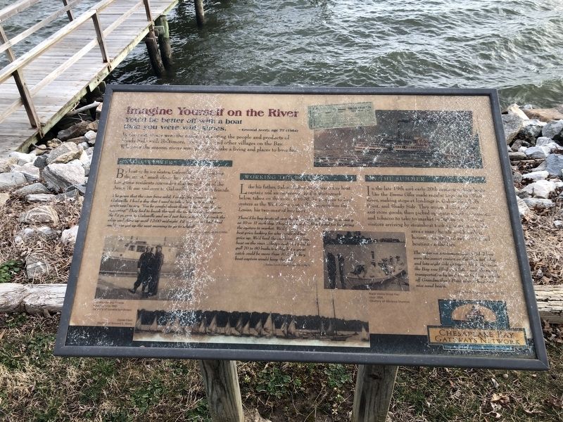 Imagine Yourself on the River Marker image. Click for full size.