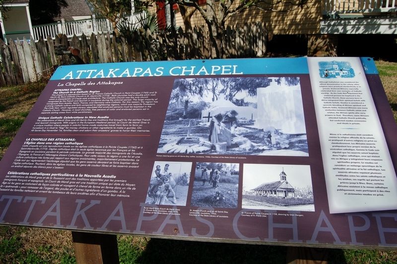 Attakapas Chapel Marker image. Click for full size.