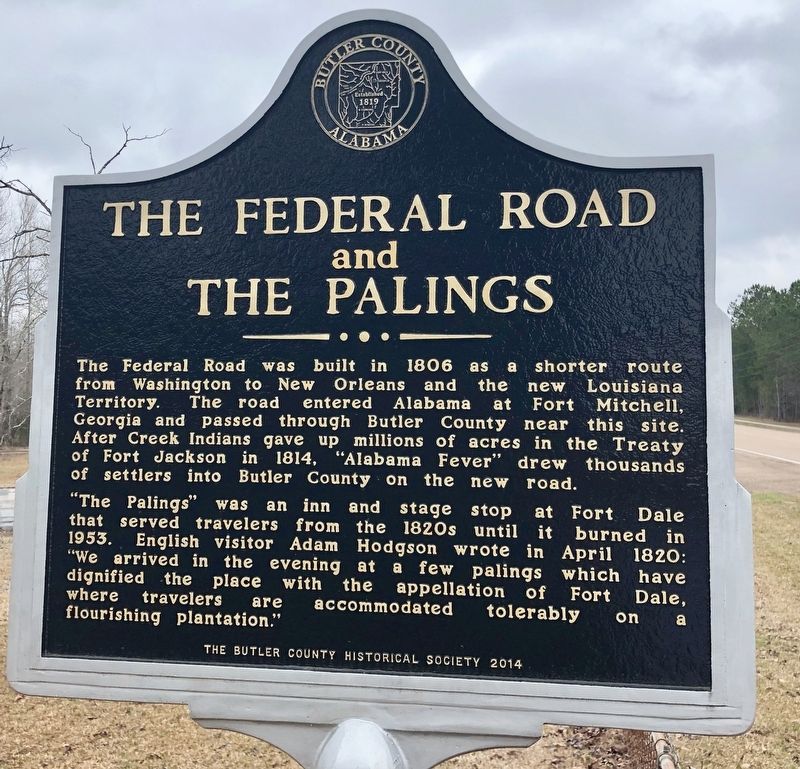 The Federal Road and the Palings Marker image. Click for full size.