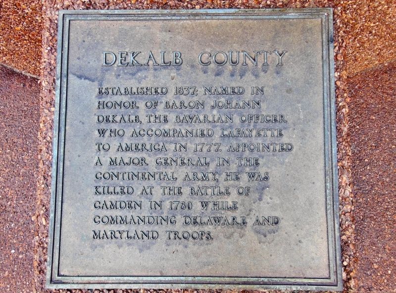 Dekalb County Marker image. Click for full size.