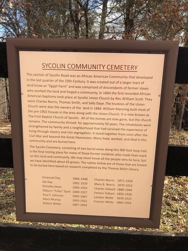 Sycolin Community Cemetery Marker. Click for full size. Sycolin Community Cemetery Marker image. Click for full size.