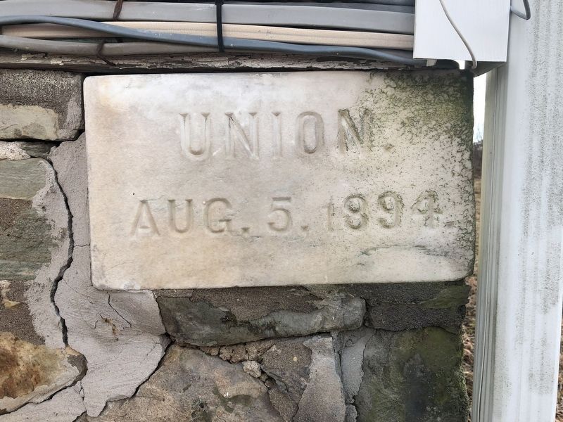 Cornerstone of the First Baptist Church Sycoline. Click for full size. Cornerstone of the First Baptist Church Sycoline image. Click for full size.