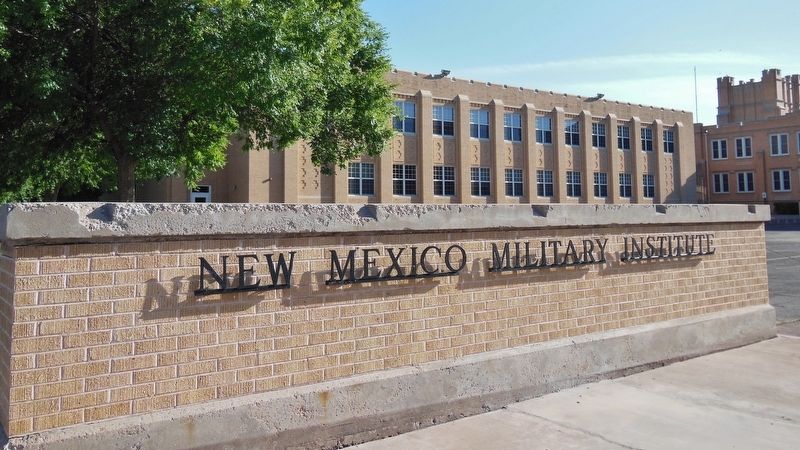 New Mexico Military Institute (<i>campus entrance; south of Pearson Auditorium</i>) image. Click for full size.
