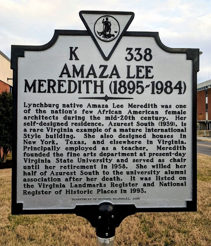 Amaza Lee Meredith (1895-1984) Marker image. Click for full size.