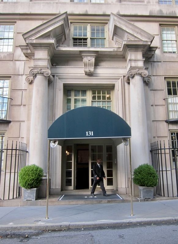 131 East 66th Street - Front Entrance, Showing Columns and Broken Pediment image. Click for full size.