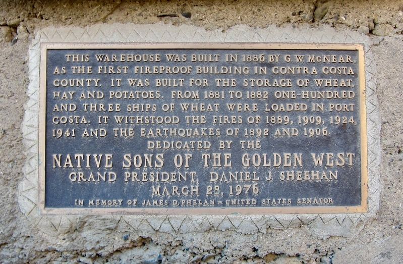 McNear Warehouse Marker. Click for full size. McNear Warehouse Marker image. Click for full size.