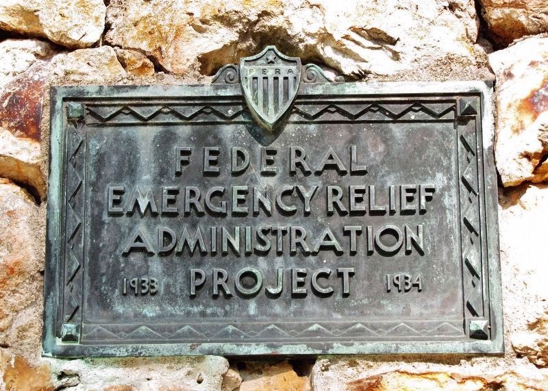 Ravine Gardens - Federal Emergency Relief Act Marker image. Click for full size.