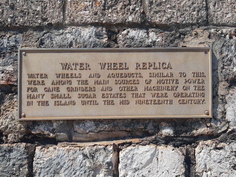 An additional, nearby marker on water wheels and aqueducts. Click for full size. An additional, nearby marker on water wheels and aqueducts image. Click for full size.