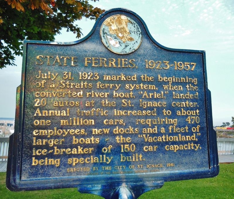 State Ferries, 1923-1957 Marker. Click for full size. State Ferries, 1923-1957 Marker image. Click for full size.