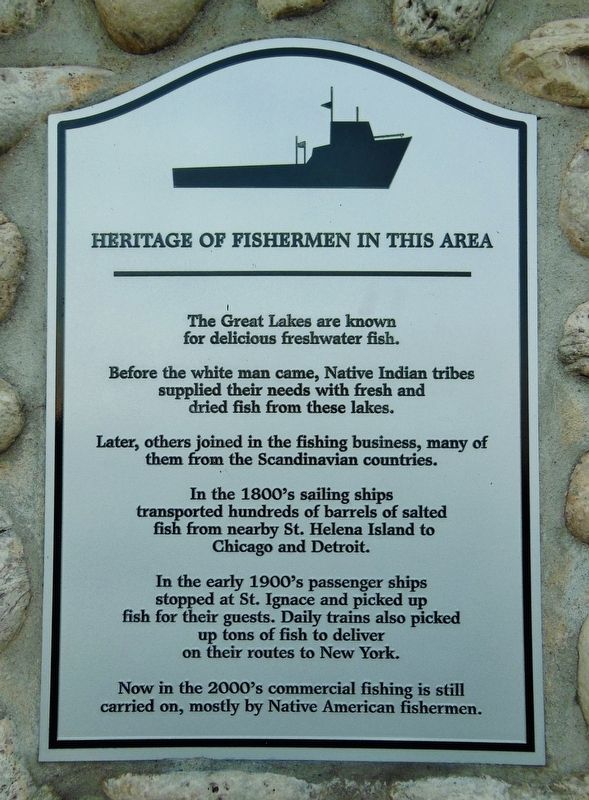 Heritage of Fishermen in this Area Marker image. Click for full size.