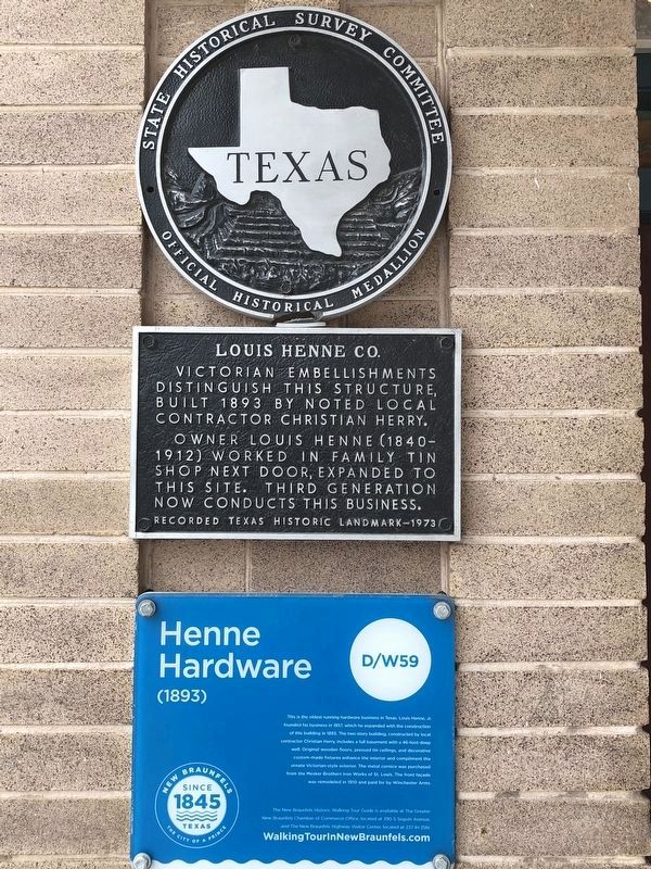 Louis Henne Co. Marker. Click for full size. Louis Henne Co. Marker image. Click for full size.