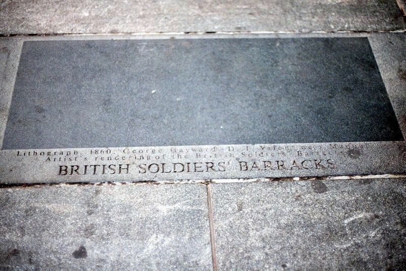 Former British Soldiers' Barracks Marker image. Click for full size.