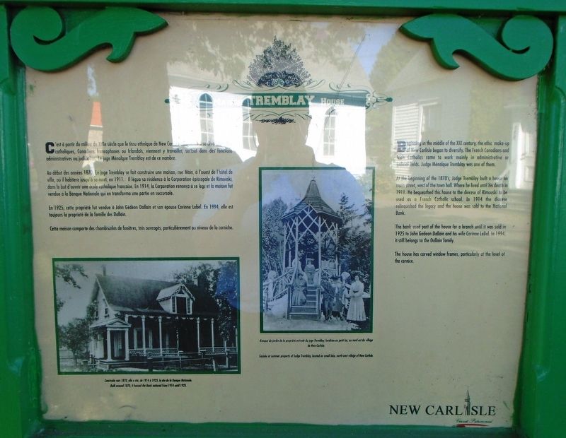 Maison Tremblay House Marker image. Click for full size.