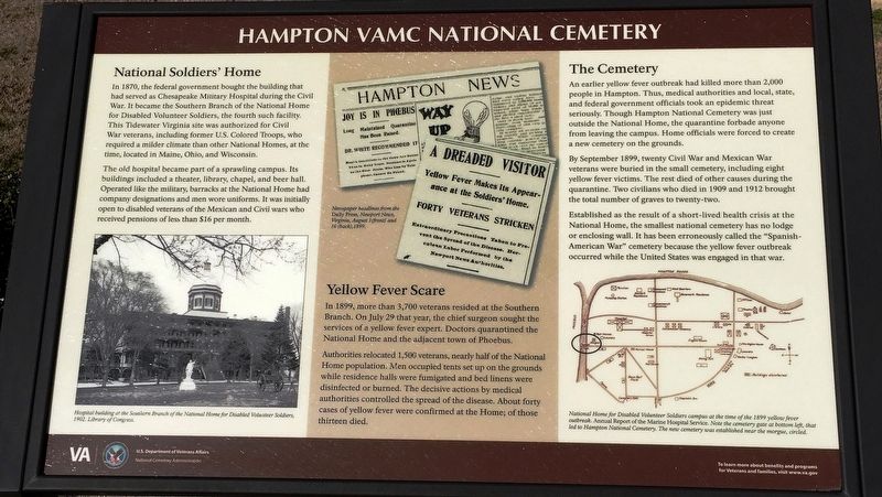 Hampton VAMC National Cemetery Marker image. Click for full size.
