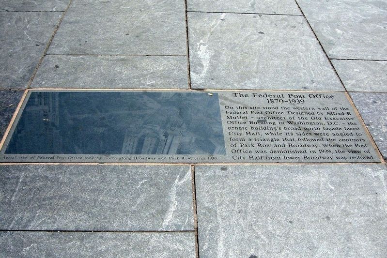 The Federal Post Office Marker, August 2007 image. Click for full size.