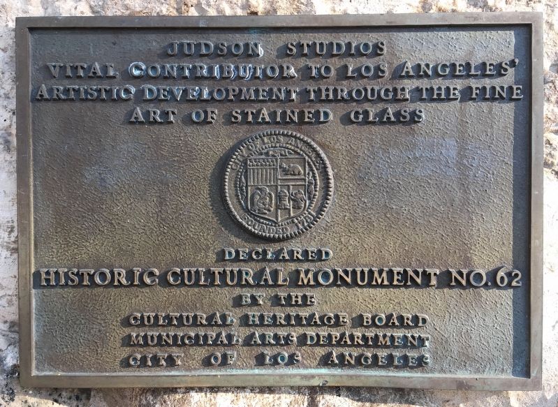 Judson Studios Marker. Click for full size. Judson Studios Marker image. Click for full size.