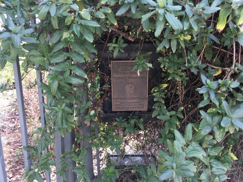 Adams Residence Marker. Click for full size. Adams Residence Marker image. Click for full size.