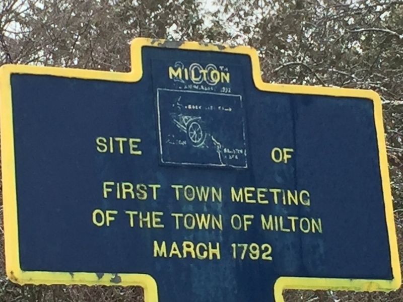 First Town Meeting Marker image. Click for full size.