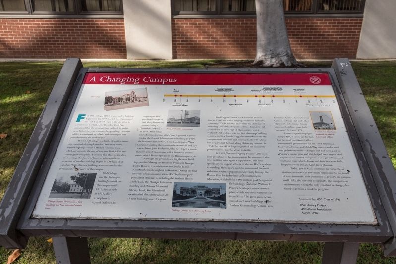 A Changing Campus Interpretive Panel image. Click for full size.