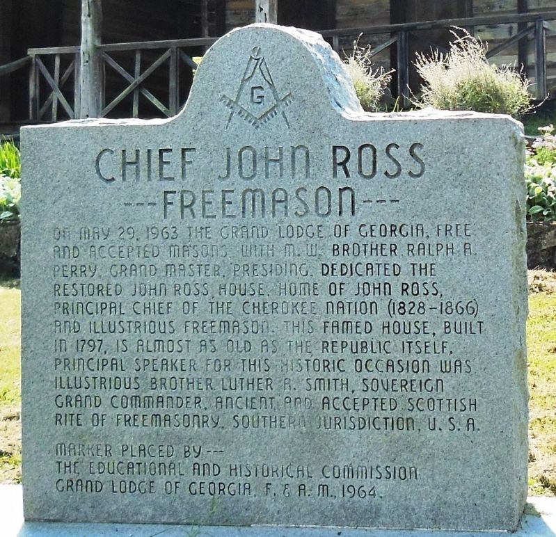 Chief John Ross Marker image. Click for full size.