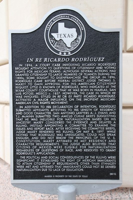 In Re Ricardo Rodriguez Marker image. Click for full size.