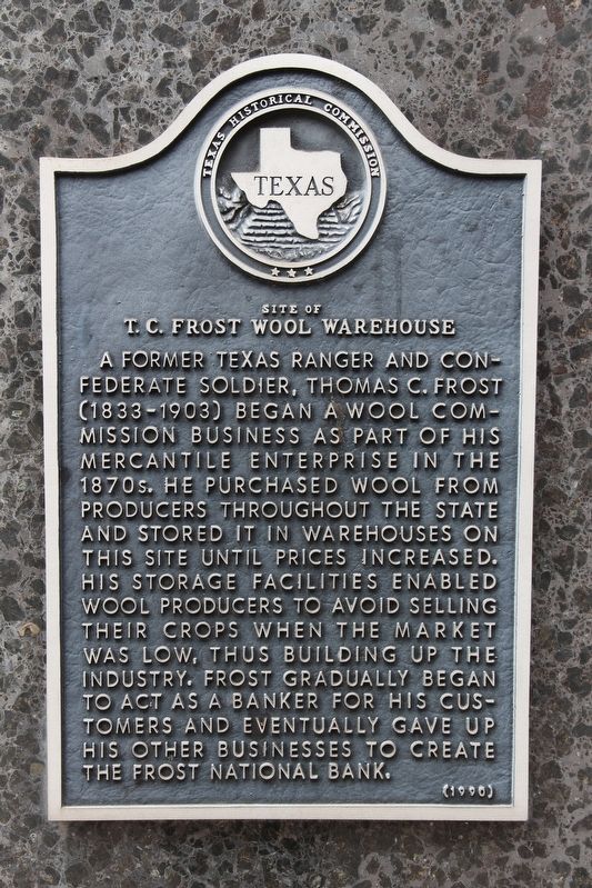T. C. Frost Wool Warehouse Marker. Click for full size. T. C. Frost Wool Warehouse Marker image. Click for full size.