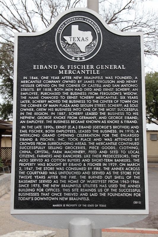 Eiband and Fischer General Mercantile Marker image. Click for full size.