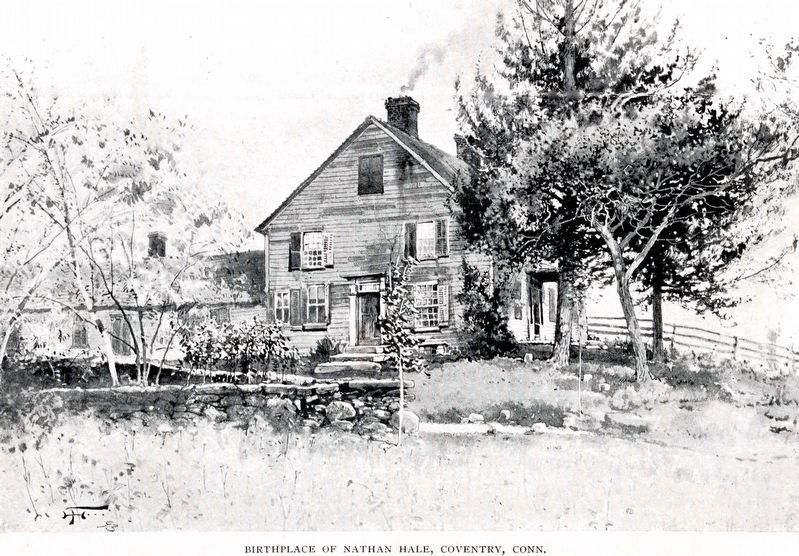 Birthplace of Nathan Hale, Coventry Connecticut image. Click for full size.