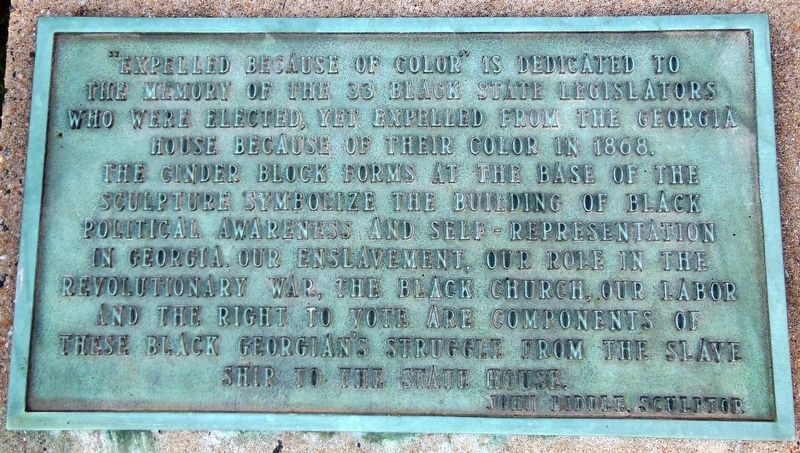 "Expelled Because of Color" Marker. Click for full size. "Expelled Because of Color" Marker image. Click for full size.