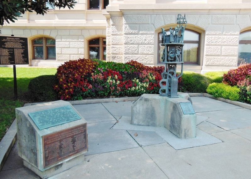 Marker and Sculpture. Click for full size. Marker and Sculpture image. Click for full size.