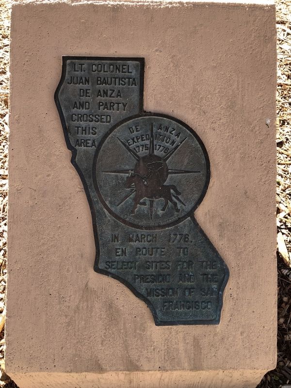 De Anza Expedition Marker image. Click for full size.