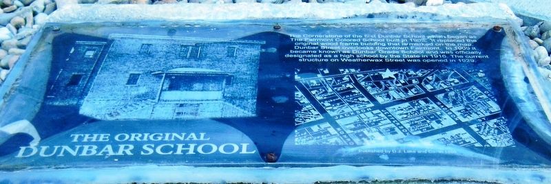 The Original Dunbar School Marker image. Click for full size.