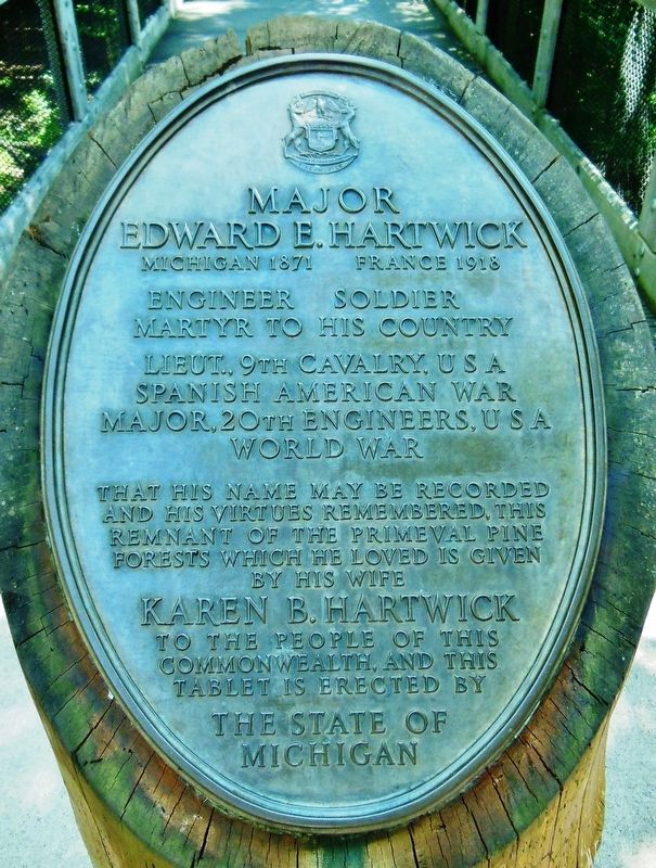 Major Edward E. Hartwick Marker image. Click for full size.
