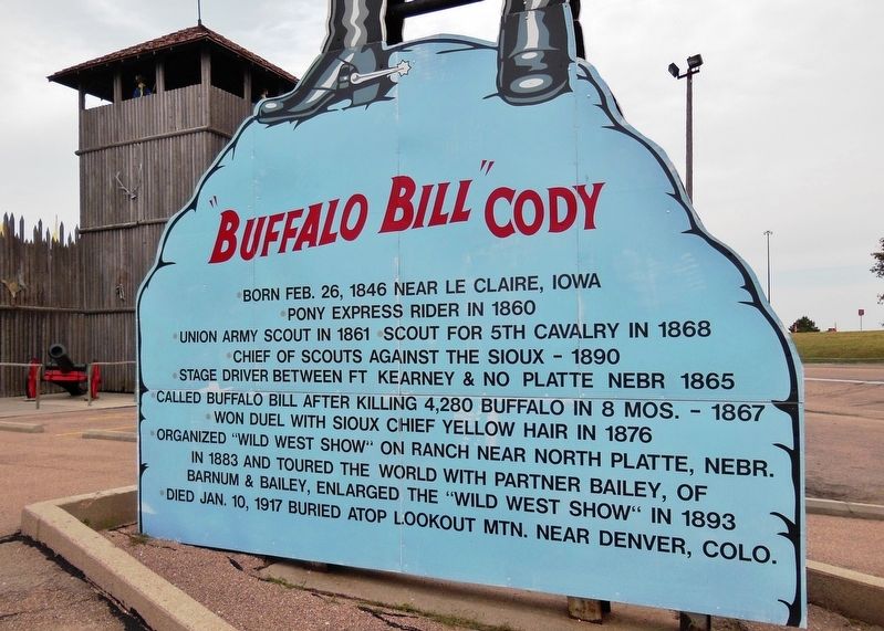 "Buffalo Bill" Cody Marker image. Click for full size.