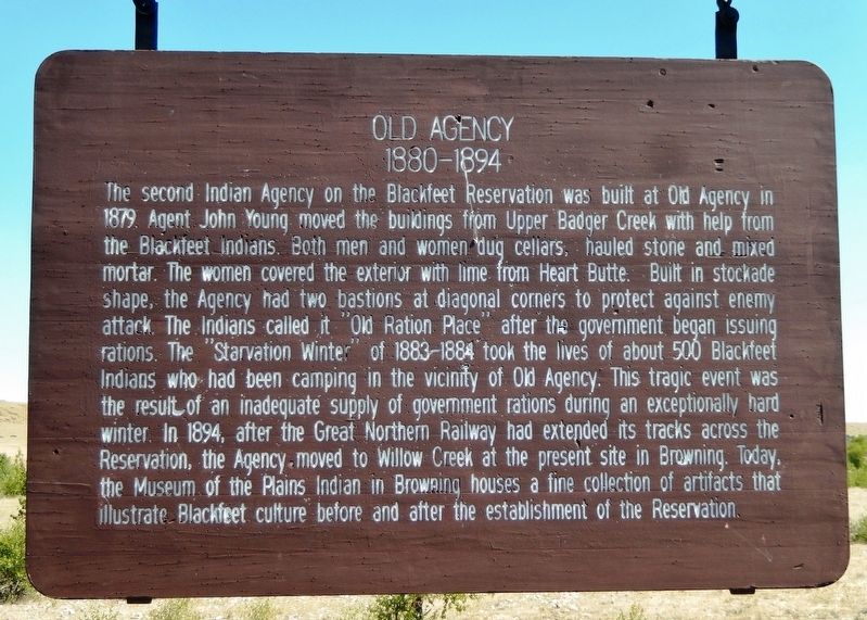 Old Agency Marker image. Click for full size.